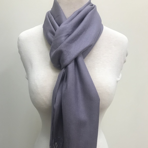 NWT Purple Lavender solid Textured Scarf Shawl - Picture 1 of 3